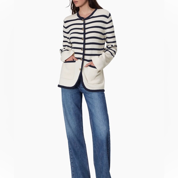 rag & bone Nancy Striped Longline Cardigan - Picture 2 of 10